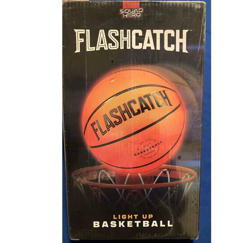 Squad Hero FlashCatch Light Up Basketball Glow In The Dark #7 Official Size NEW